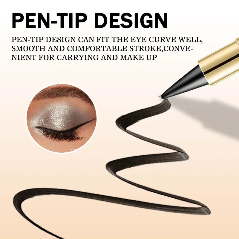 Creamy Texture Eyeliner Easy Coloring Sweat Proof Pencil Eyeshadow and Eyeliner Combo Makeup Items for Women Qme