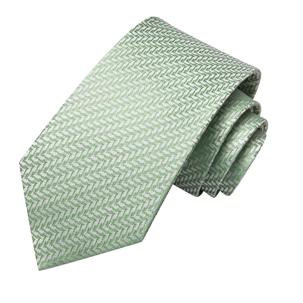 Hi-tie Men's Ties Solid Dot Striped Jacquard Necktie Accessories Qme