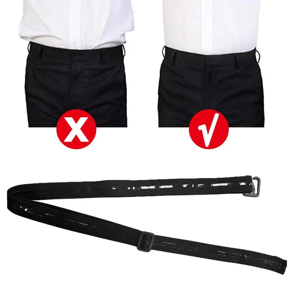 Suspenders Women Men's Shirt Stay Belt Keep Shirt Tucked in Adjustable Elastic Non-slip Shirt Holder Strap Lock Belt Qme