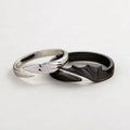 2025 Hip Hop Punk Angel and Devil Couple Rings Men Women Korean Simple Black silvery Gift Jewelry for Engagement Accessary Femme Qme a pair resizable