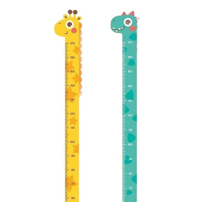 Wall Height Measuring Ruler Stickers Kids Room Kindergarten Decor Qme