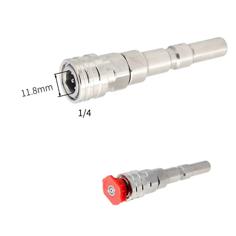 A02F-High Pressure Wash Washer Adaptor Kit For Nilfisk KEW ALTO WAP CALM- Includes 1/4" Quick Connect& Spray Nozzles Qme
