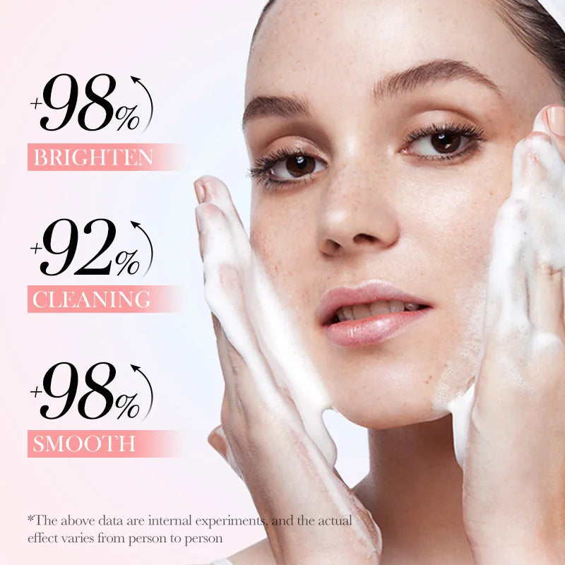 Facial Cleanser Oil Control Shrink Pores Face Wash Foam Face Massasge Facial Hydrating Moisturizing Skin Products Mossee Clean Qme