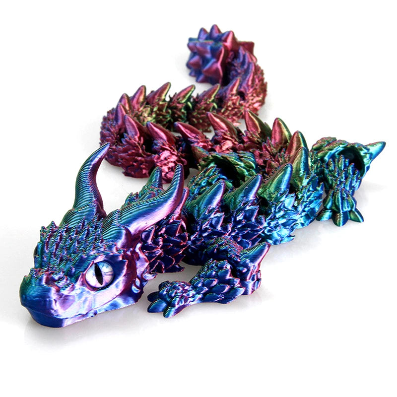 Arrival 3D Printed Akatsuki Magic Dragon Movable Joints Desk Toy Qme Color gradient