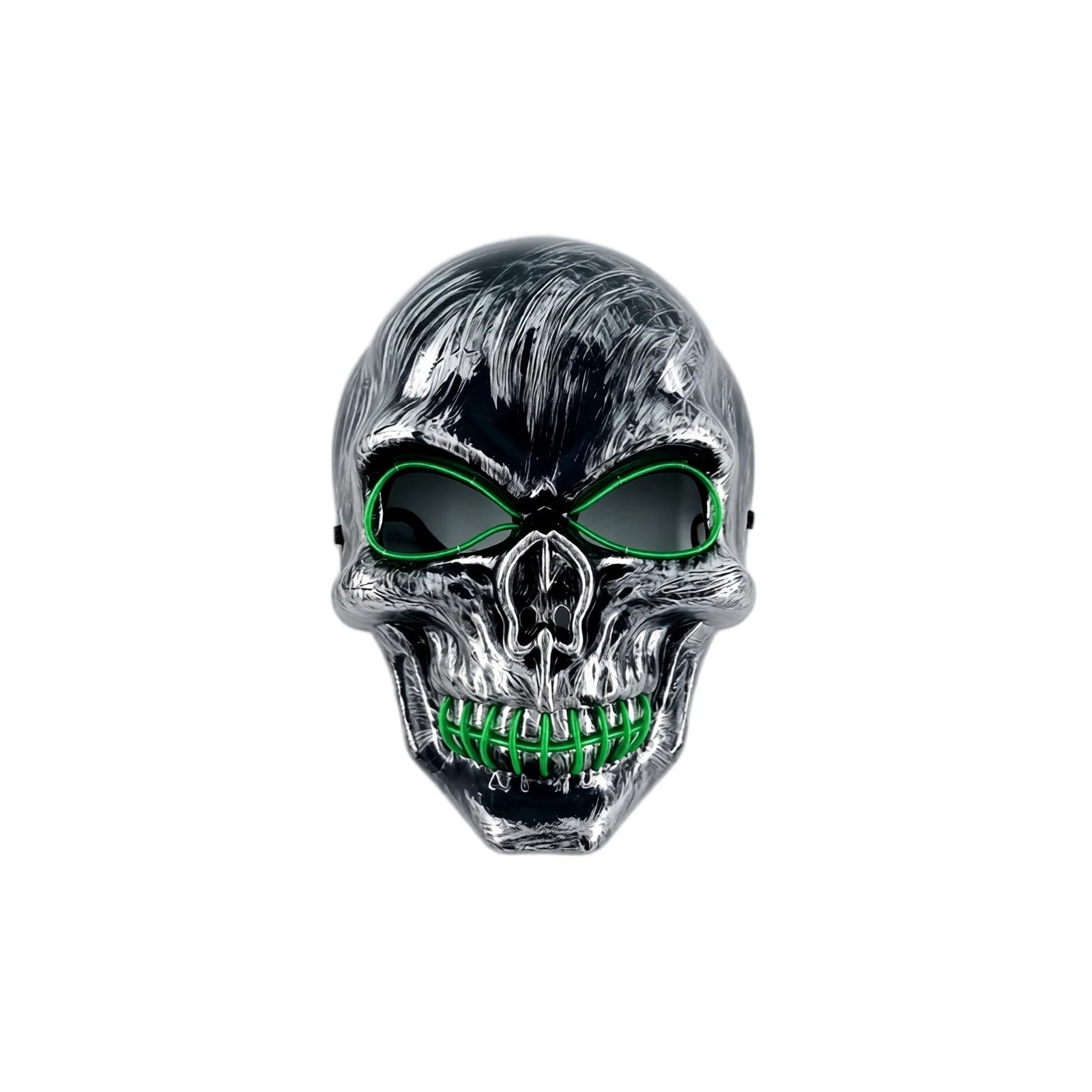 Halloween Skull Stitched Mouth Wire Mask Horror Full Face Cosplay Masquerade Party Costume Accessories Qme H