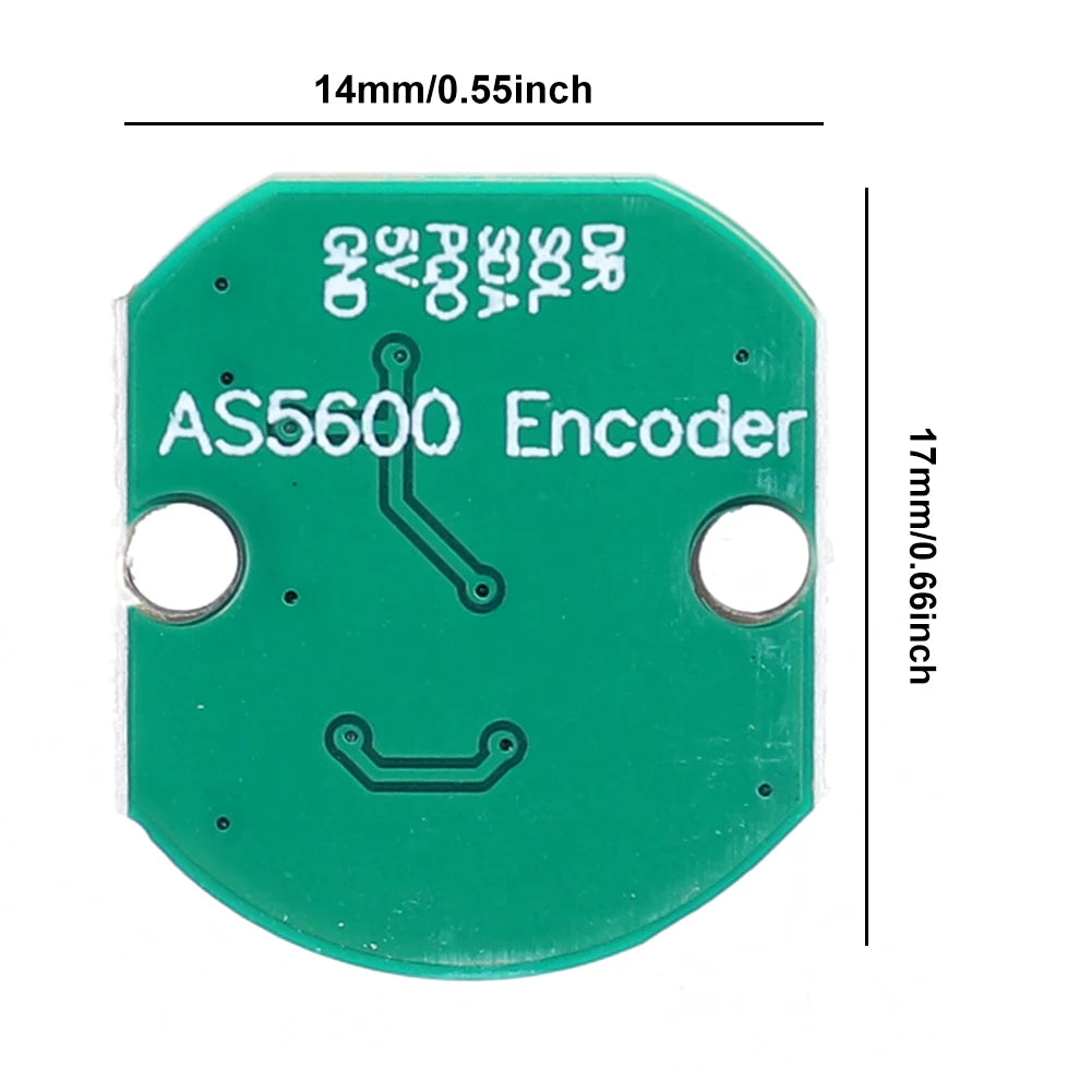 AS5600 Magnetic Rotary Encoder High Precision 12-Bit Magnetic Position Sensor Encoder with 3-pin Wire for Brushless Gimbal Motor Qme