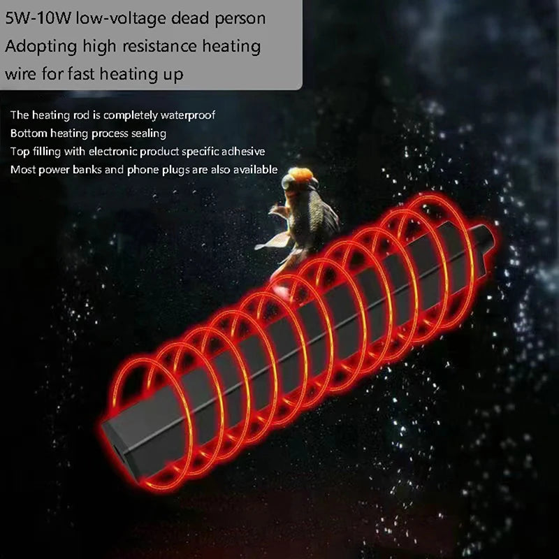 Fish Tank Heater Energy Saving Over Temperature Protection Qme