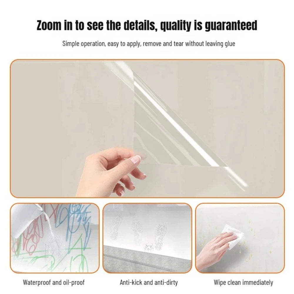 1/5pcs Anti-Oil Kitchen Wall Protector Film Self-Adhesive Waterproof Heat-Resistant Sticker for Stove Wall Dustproof Decoration Qme