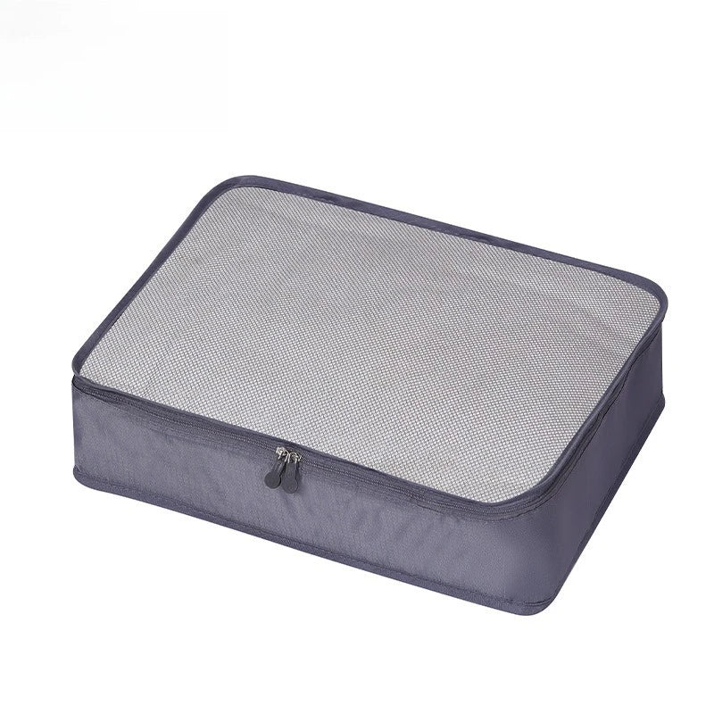 Travel Storage Bag, Mesh Bag Storage Set, Multifunctional Storage Bag, Luggage Storage Bag, Multi-Purpose Qme Grey 1pc