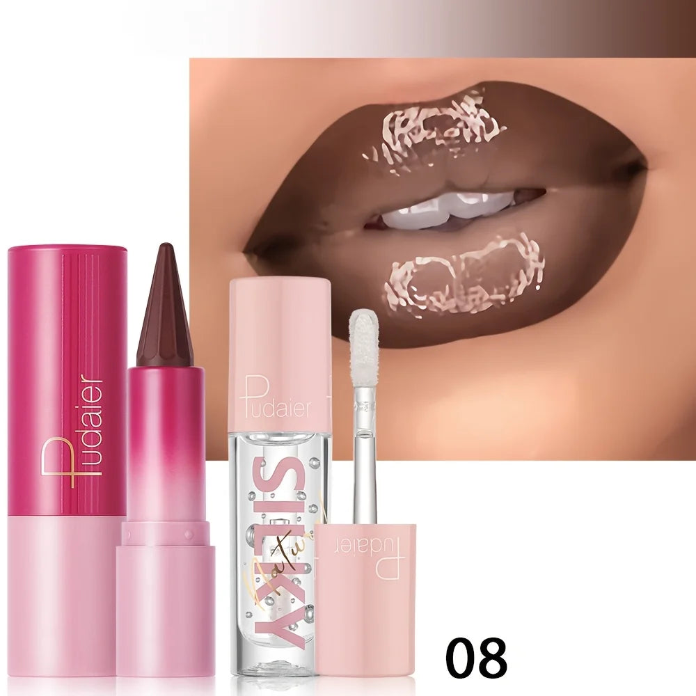 Silky Lipstick Nourishing Lip Oil Matte Pointed Dual-purpose Qme 08