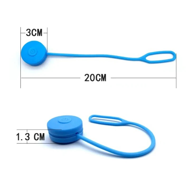 Outdoor Backpack Lights Silicone LED Night Running Warning Light Camping Riding Wind Rope Light Travel Equipment Tool Safety Qme