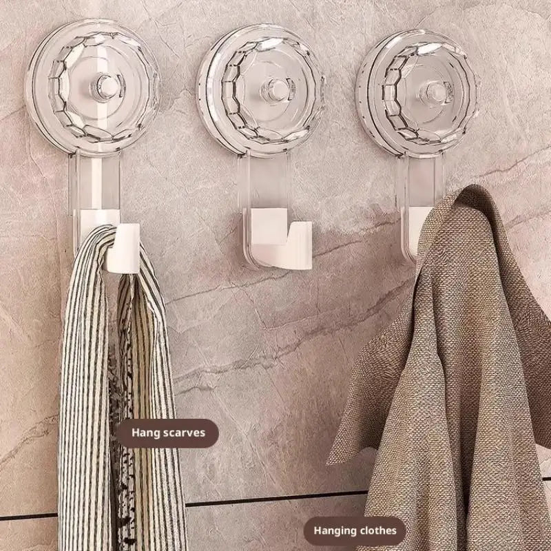Kitchen Organizer Hook Powerful Suction Cup Hooks Traceless Heavy Qme
