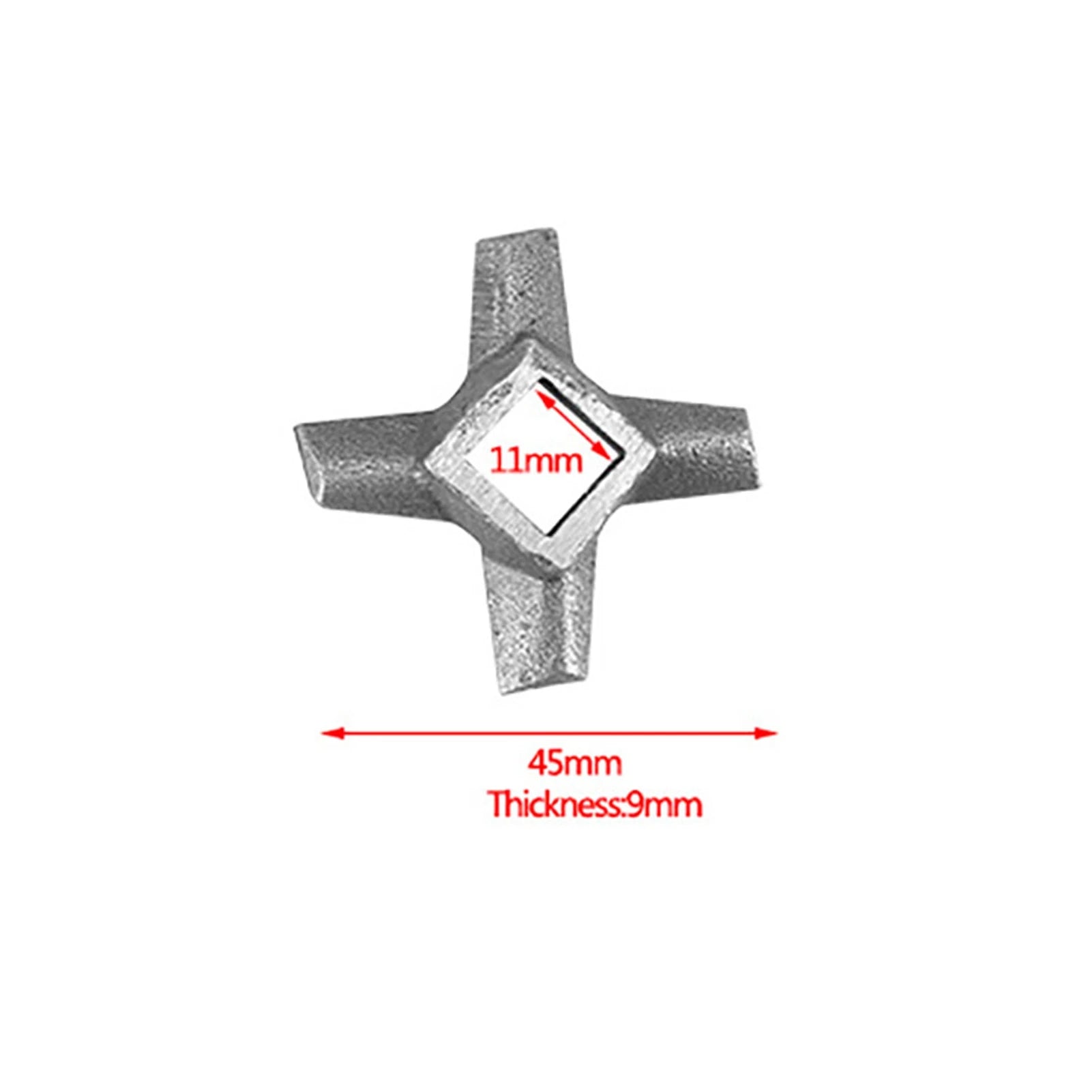 1Pc Meat Grinder Knife Mincer Plate Disc Knife with Hole Replacement Accessories Steel Kitchen Food Meat Blade Mincers Cutter Qme 5