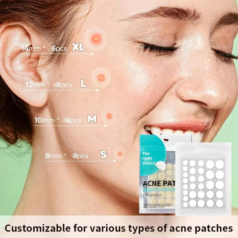 30pcs/BOX Hydrocolloid Salicylic Acne Pimple Patch Fade Repair Acne Invisible Removal Pimple Anti Spots Marks Conceale Qme