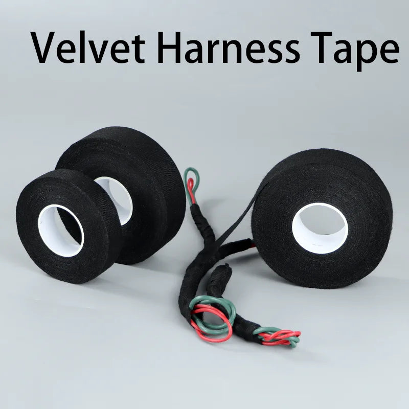 10M bar tape insulating automotive fabric tape Wear-resistant silent and high-temperature resistant Insulating black tape Qme