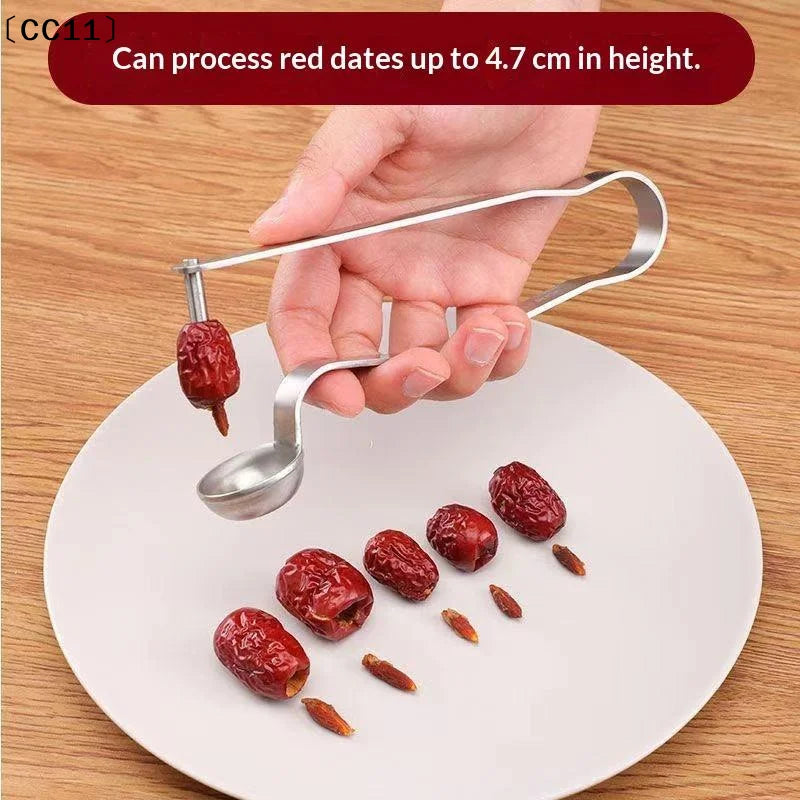 Stainless Steel Red Date Pitter Tool Seed Corer Kitchen GadgetCC11 Qme Default Title