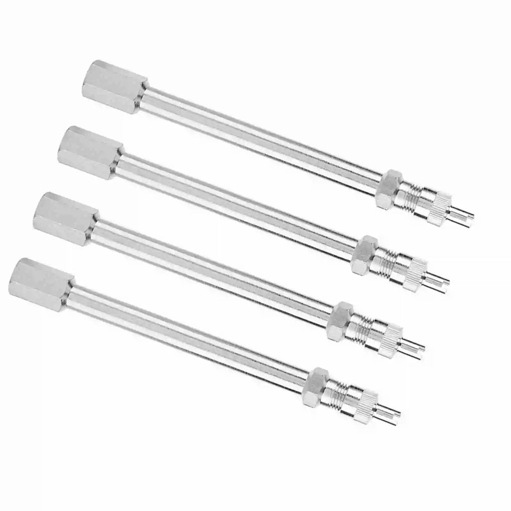 100mm Chrome Tyre Valve Extension Rod Wheel Adapter Car Truck Lorry Chrome Tyre Valve Extension Tyre Valve Extension Rod Qme
