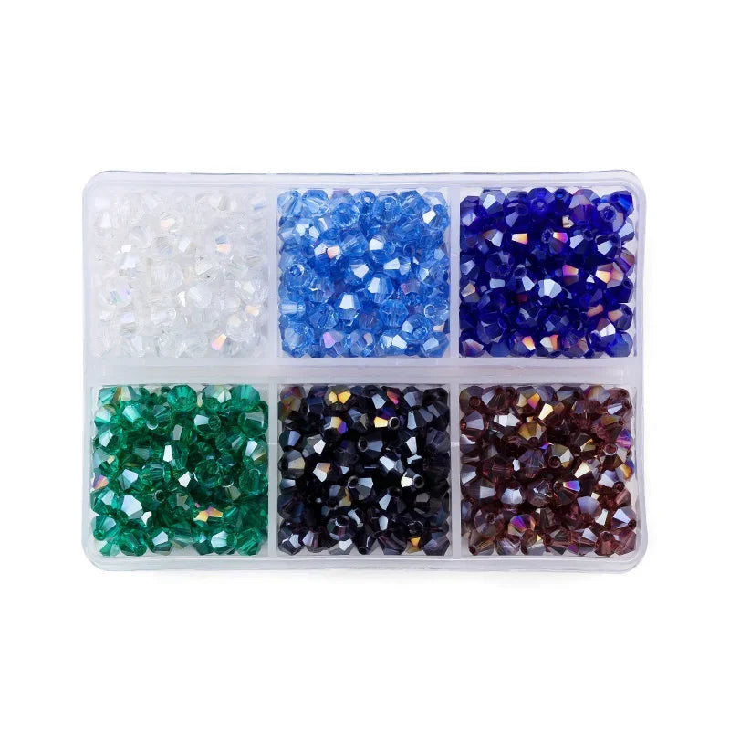 600pcs/lot 4mm Plated Color 5238 Bicone Beads Loose Spacer Beads Austria Jewelry Beads for Sewing Diy Supplies Jewelry Making Qme 4-ab