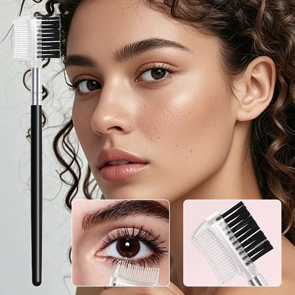 Dual-headed Eyebrow Comb Makeup Brush Beauty Tool Professional Lash Qme