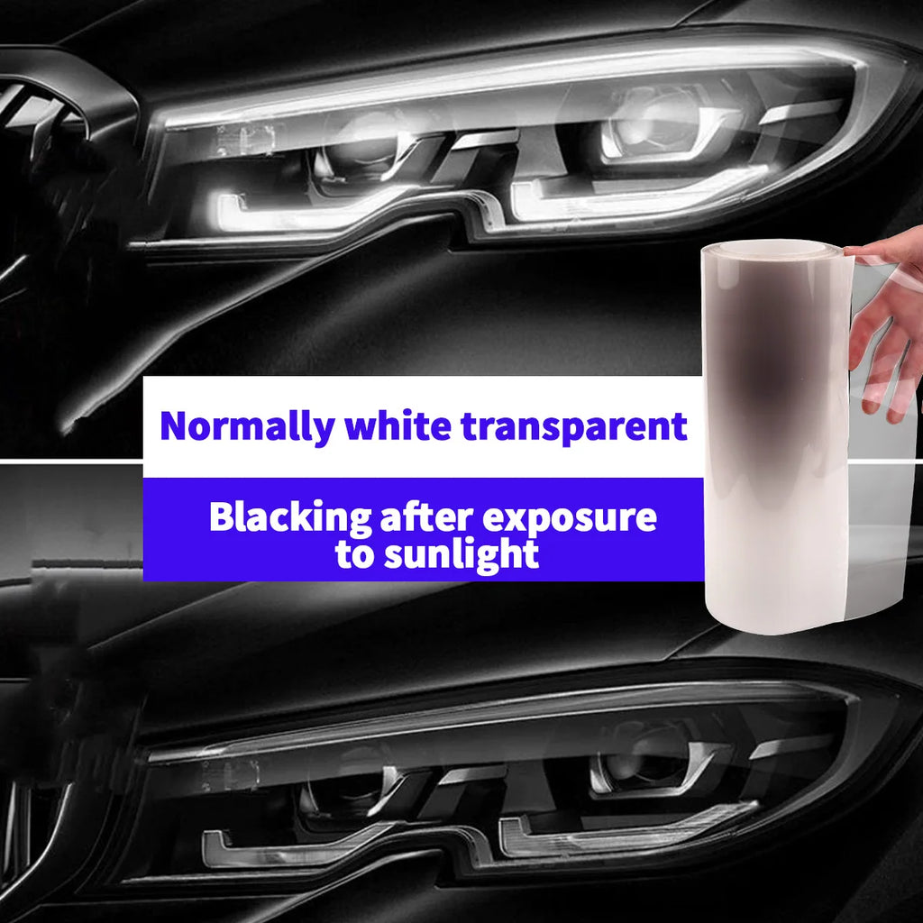 Intelligent UV Color Change TPU PPF Photochromic Car Headlight Film for Car Lamp DIY Motorcycle Qme