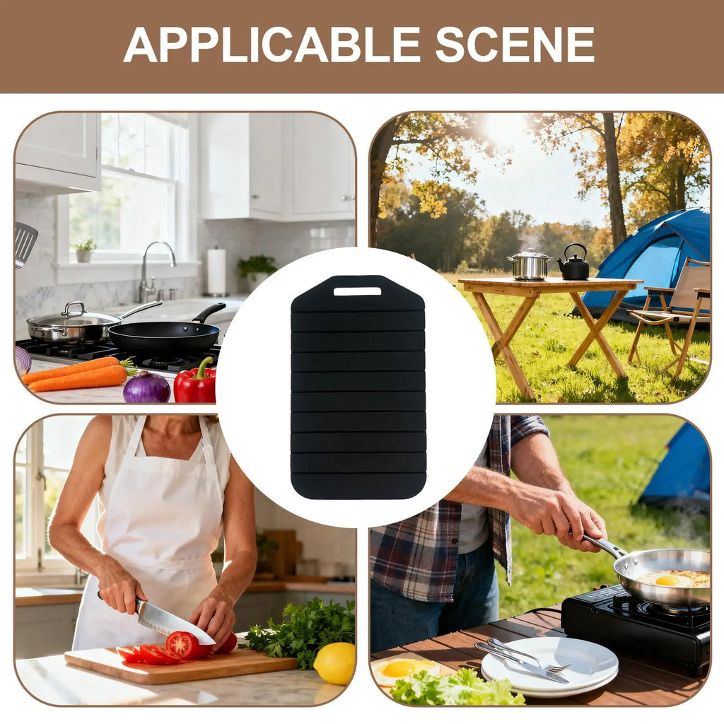 Cutting Board Silicone Foldable Flexible Portable Chopping Mat Qme