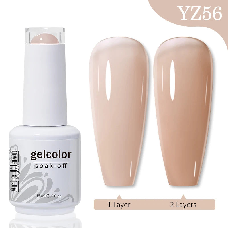 Arte Clavo Macaron Spring Series Gel Nail Polish Pigment Semi Qme