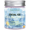 Natural Gentle Facial Ice Cooling Cream with Collagen, Refreshing Dry Skin Daily Care Qme PURPLE 100g
