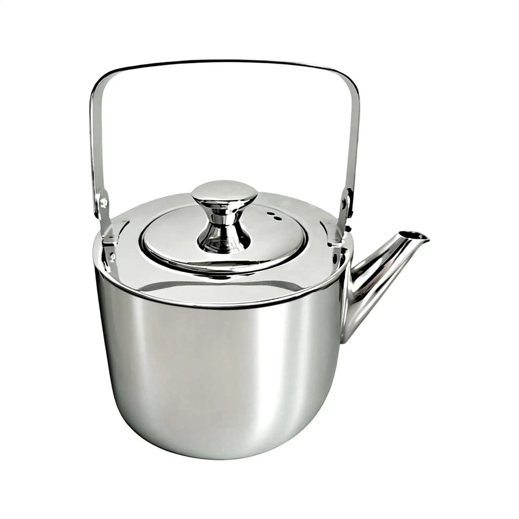 Stainless Steel Kettle Brewing Metal Teapot Handle Infuser Travel Qme