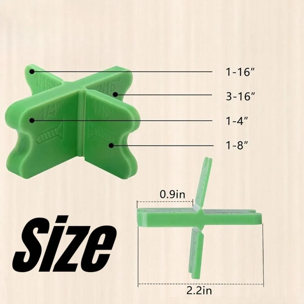 1-8PCS Deck Spacer Tool Set 4 Size Gap Green Deck Spacers Reusable Wood Composite Decking Installation Alignment Leveling Gasket Qme