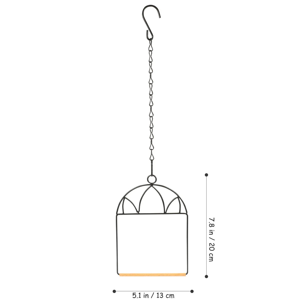 3Sets Metal Bird Perch Stand Portable Parrot Training Rack for Indoor Outdoor Use Chewing Resting Play Hanging Bird Playground Qme