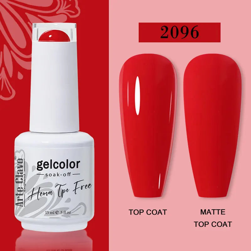 Arte Clavo Red Series Nail Polish Party Colors Gel Varnishes All