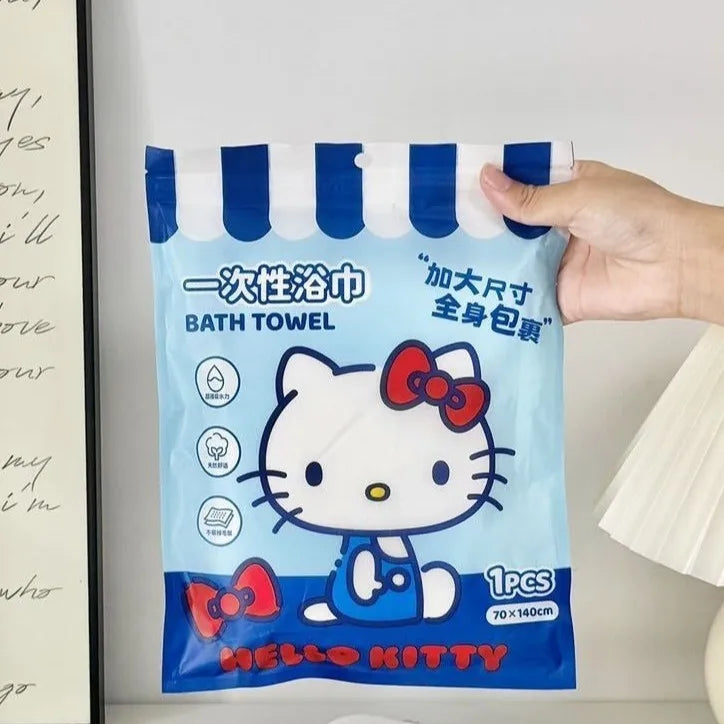 Hello Kitty Disposable Gloves Cute Food-grade Plastic Bags Boxes Qme 10 Disposable Ba