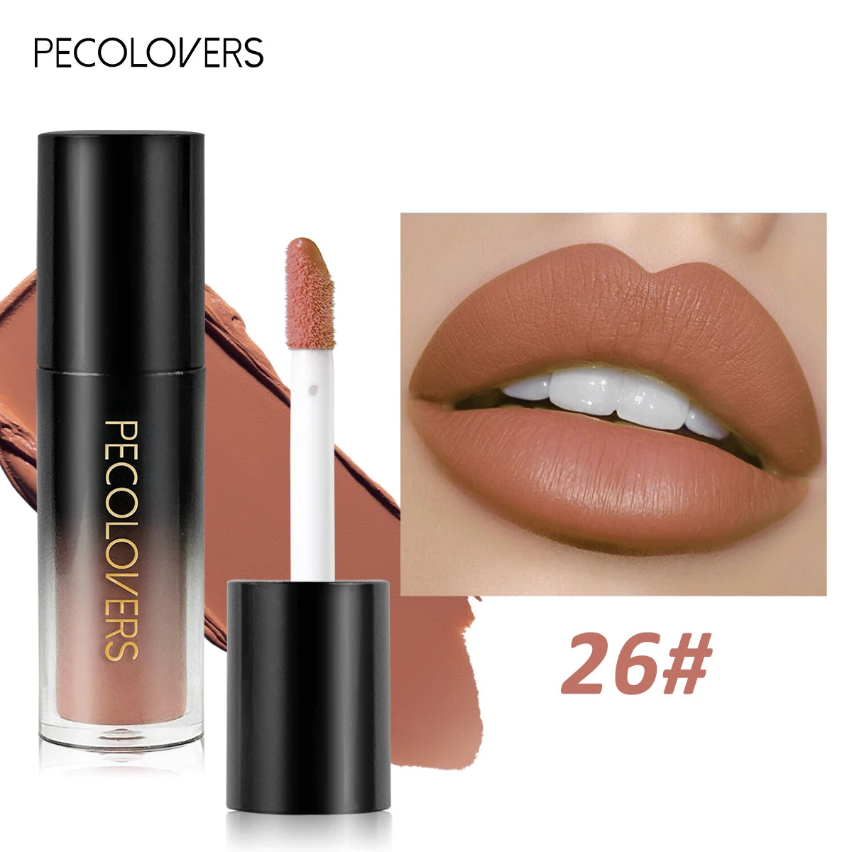 Multiple Colors Matte Velvet Lip Gloss Waterproof Long-lasting Qme 26
