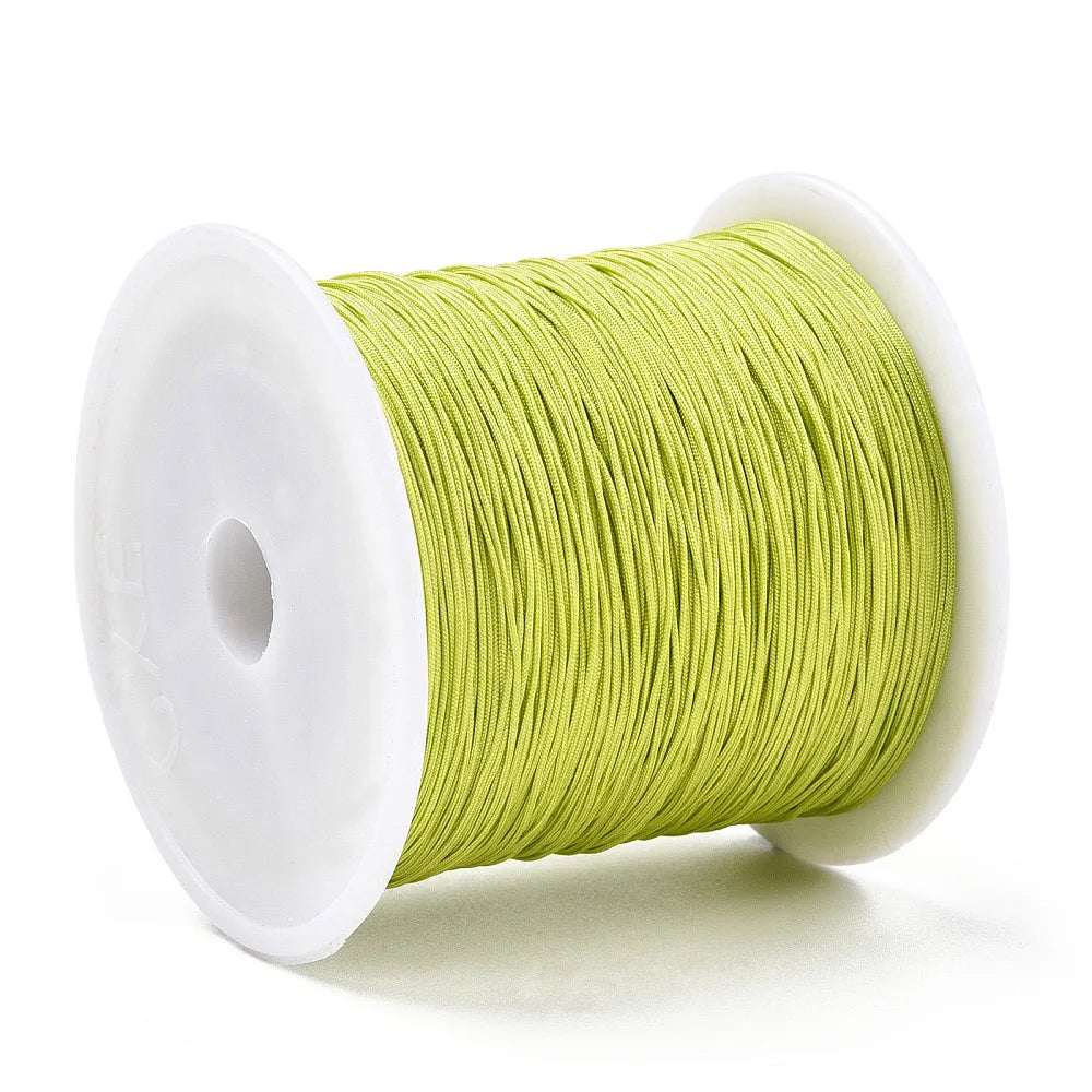 PandaHall about 150yards/rollBraided Nylon Thread Chinese Knotting Cord Beading Cord for Beading Jewelry Making Colorful 0.5mm Qme