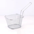 French Fries Basket Portable Stainless Steel Chips Mini Frying Basket Strainer Fryer Kitchen Cooking Basket Colander Accessories Qme A