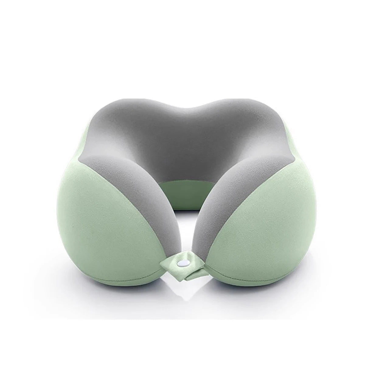 U-shaped Memory Cotton Neck Pillow Portable Travel Nap Office Qme green