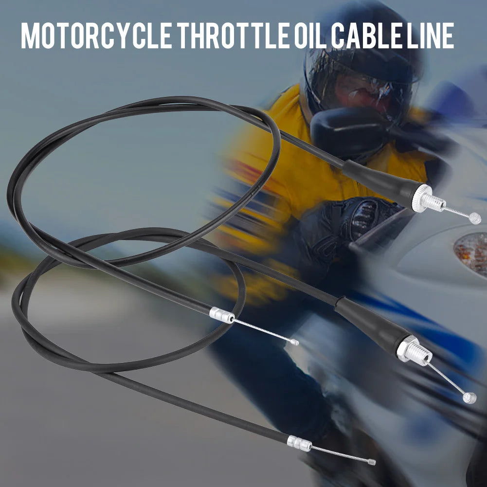 110cm Straight Head Motorcycle Throttle Oil Cable Line for Pit Dirt Motor Trail Bike Motocross Throttle Line Throttle Cable Qme