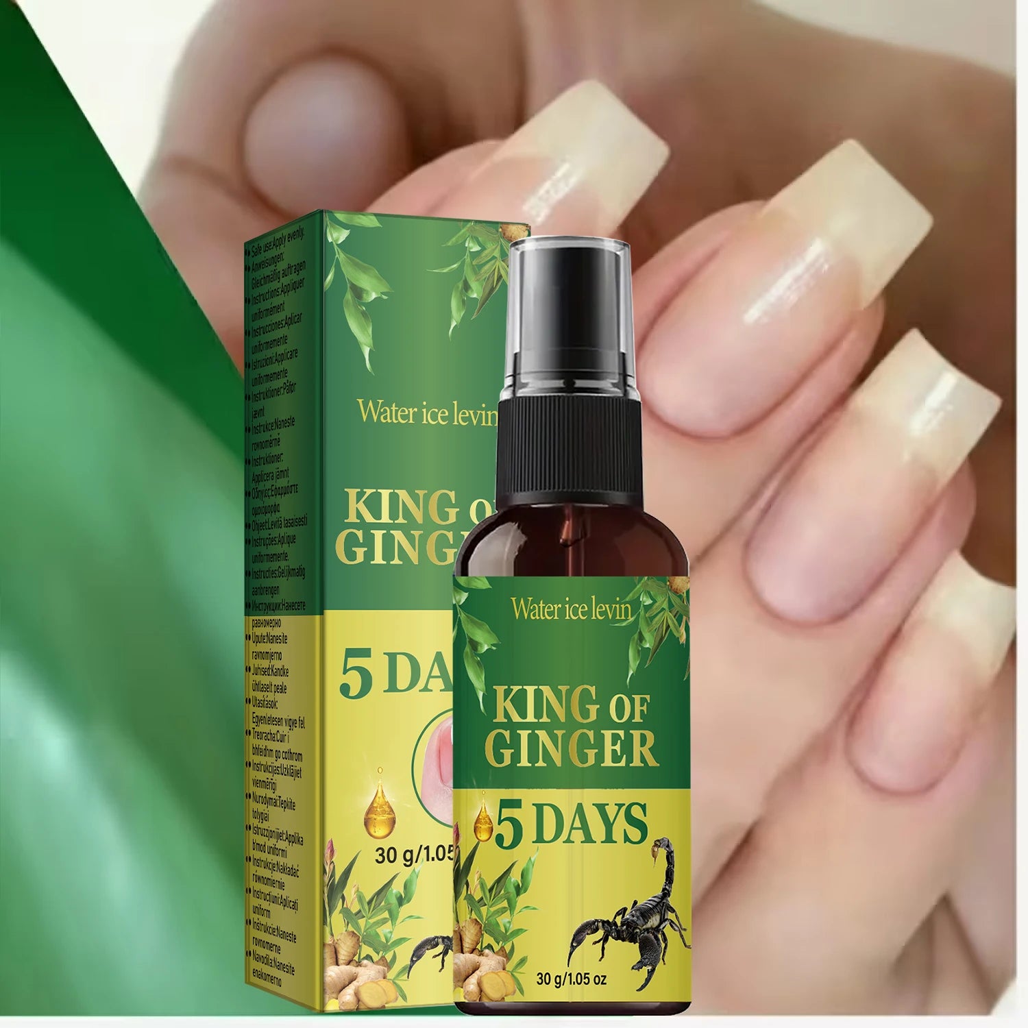 Nail Care Spray, Nourishing & Strengthening with Collagen & Hyaluronic Acid for Healthy Nails Qme