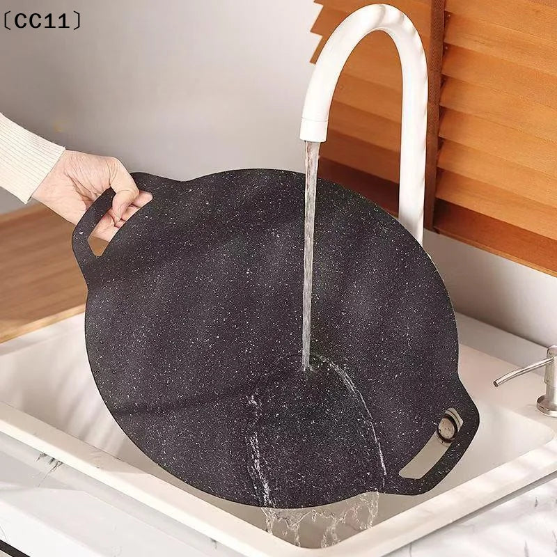 Kitchen Non-stick Pan 28 30 32 34 Korean Maifan Stone BBQ Grill Qme