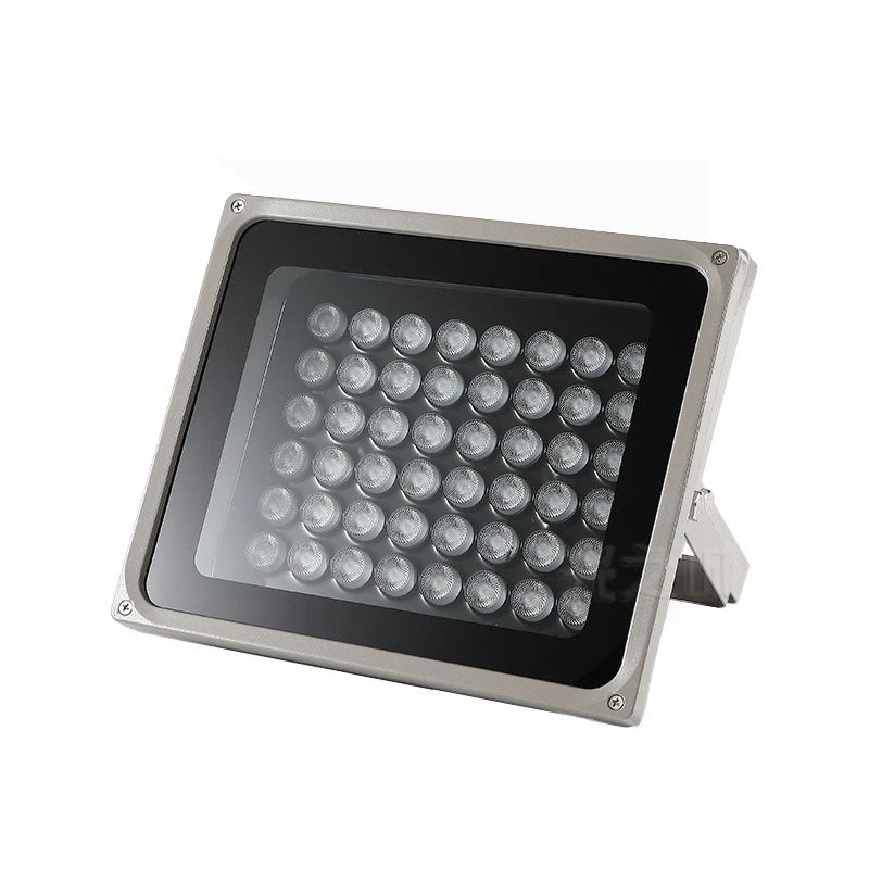 1PCS Outdoor LED Flood Light Waterproof RGBW IP66 Landscape Spotlights for Building Exterior Decoration 512 Control Qme 48W-Single lens
