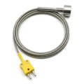 1250 °C Degree High Temperature Sensor Thread EGT Stainless Steel Probe K Type 1m Thermocouple Tube Temperature Controller Qme 1 M