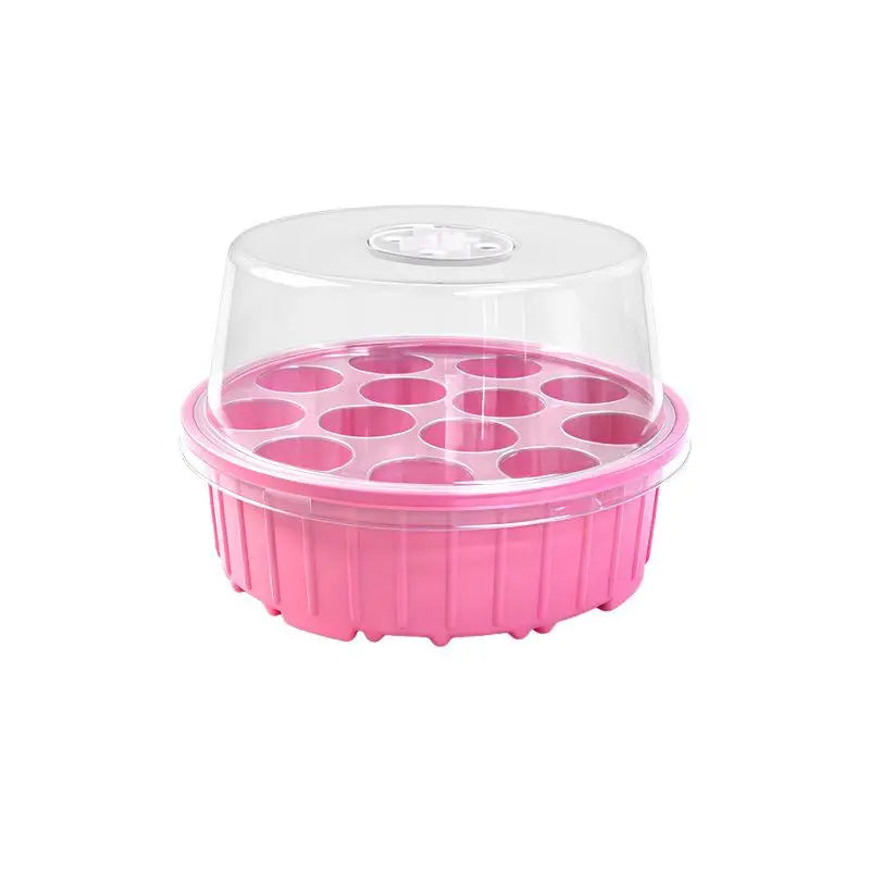 Clear Lid Seedlings DIY Accessories ABS Hydroponic Germination Tray Qme A4