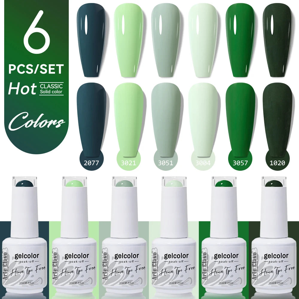 Arte Clavo Gel Nail Polish Milk Tea Popular UV Lamp Soak Off Art DIY Qme AC-ZBZH64-6B