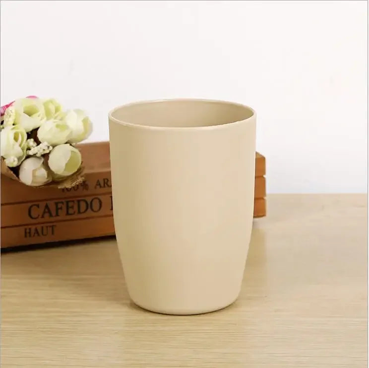 Simple Fresh Couple Brushing Cup Thickened Round Mouthwash Plastic Qme Auburn