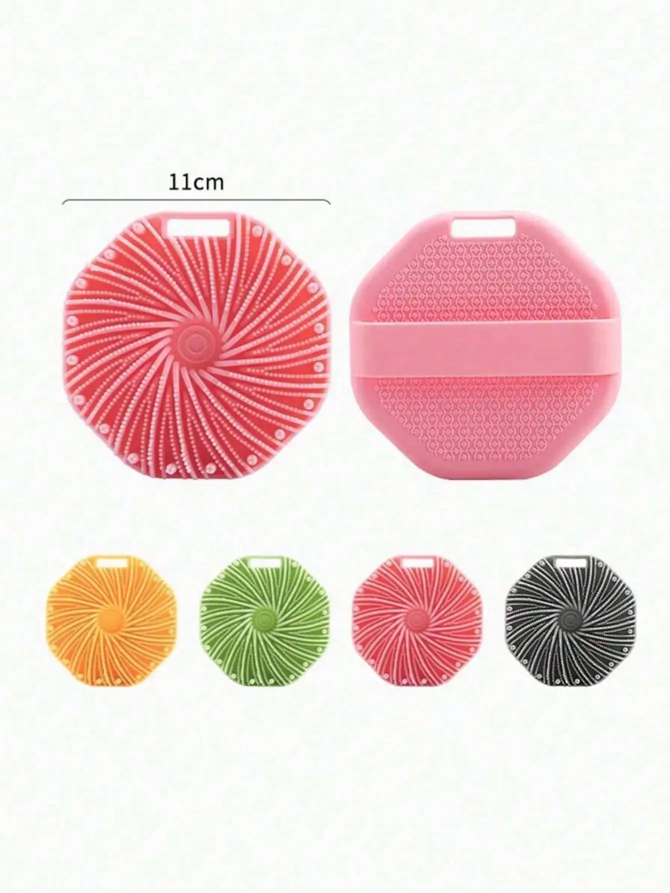 Silicone Bath Brush Body Exfoliating Scrubber Multipurpose Shower Qme