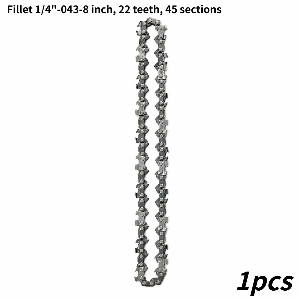 Portable Electric Chainsaw Accessory 6 Inch 1/4" Pitch 37 Drive Link Saw Chain Sturdy Replacement Part for Wood Cutting Tools Qme 1pcs 8-inch Chain