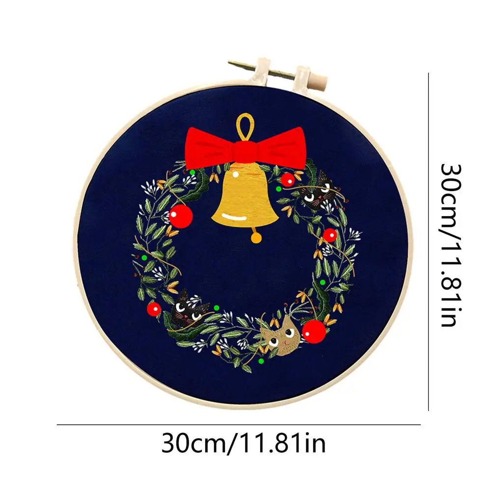 Christmas Embroidery Kits Adults Craft Hand Ornament Classrooms Qme C China Mainland