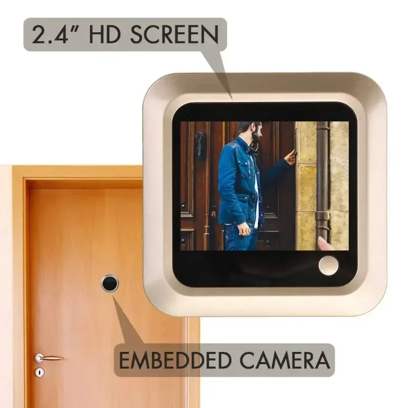 Smart Cat Eye Home Visual Electronic Doorbell Detection And Monitoring Wireless Low Power Infrared Night Vision Camera Qme