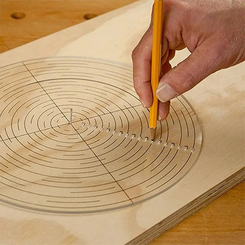 Plastic Finder Lathe Wood Turning Drawing Work Compass Circle Gauge Qme Default Title