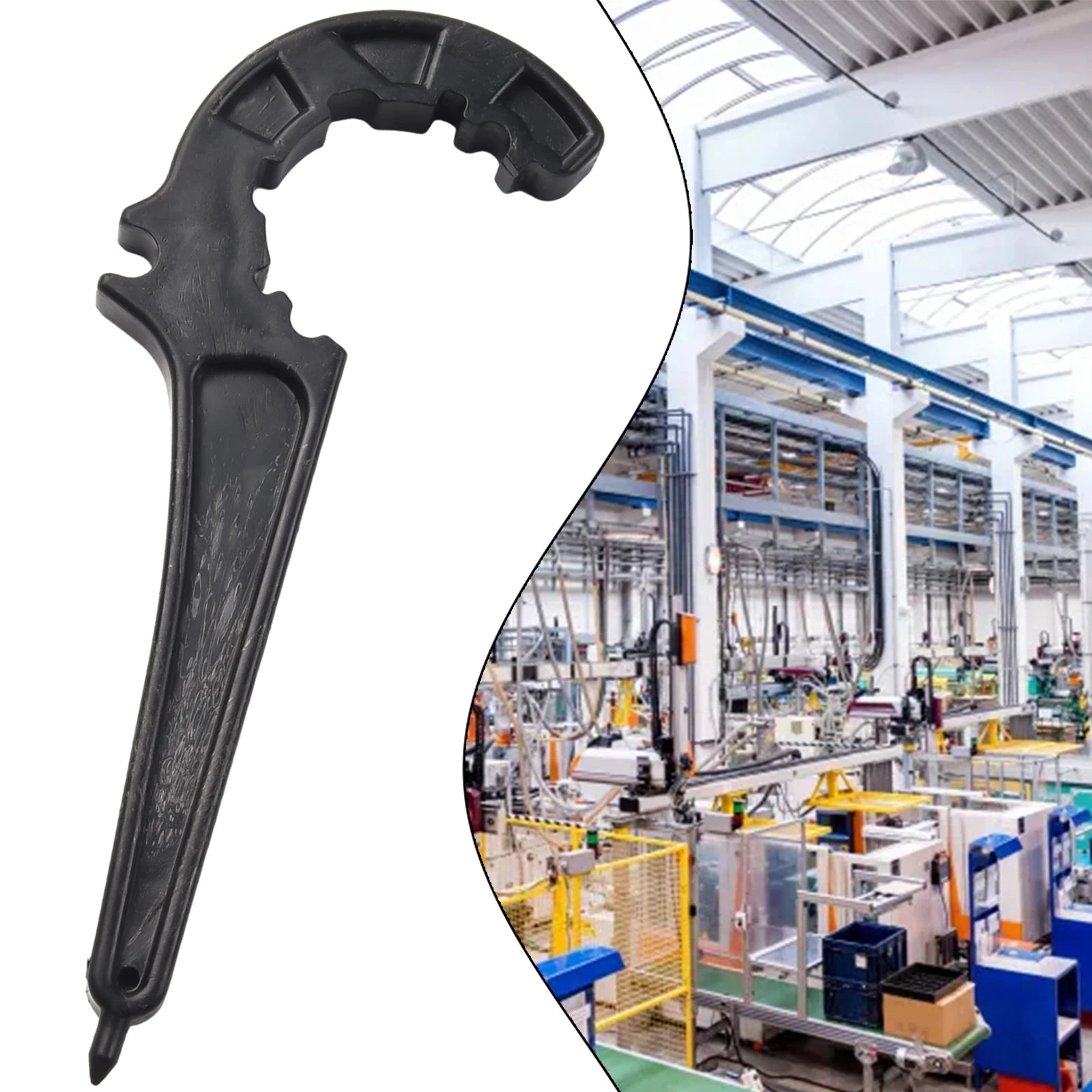 PE Pipe Fitting Wrench PE Pipe Fast Connecting Fittings PVC Pipe Valve Lock Nut Wrench Wrench Irrigation Tubing Repair Tools Qme